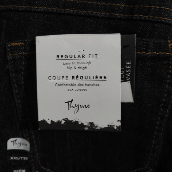 Thyme maternity jeans size petite xxs  color blue - Picture 3 of 4